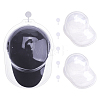 3Pcs Plastic Half Hat Stay Baseball Cap Holder AJEW-FH0009-30-1