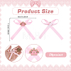 50Pcs Crown with Bowknot Alloy Polyester Single Face Satin Ribbon Garment Accessories JEWB-PH01301-2