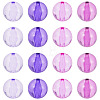 20Pcs 4 Colors Transparent Acrylic Beads MACR-TADJ0001-02A-2