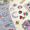 20Pcs Polyester Embroidery Sew on Ornament Accessories PATC-WH0008-256-4