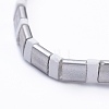 Rectangle Glass Seed Beads Stretch Bracelets BJEW-JB05298-02-3