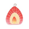 Opaque Resin Imitation Fruit Pendants RE-CBA3138-01E-P-1