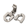304 Stainless Steel Fold Over Clasps STAS-B029-05B-1-2