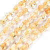 Heated Natural Citrine Beads Strands X-G-P497-01C-39-2