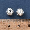 304 Stainless Steel Hammered Round Spacer Beads SA-CBA37BC-01C-S-3