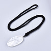 Natural Quartz Crystal Pendant Necklaces NJEW-S421-023-2