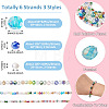 6 Strands 3 Styles Electroplate Glass Bead Strands EGLA-TA0013-70-4
