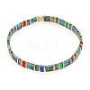 Bohemian Glass Seed Beaded Stretch Bracelets JM4508-43-1
