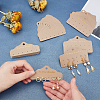   100Pcs 2 Style Plastic Earring Display Paper Cards DIY-PH0002-94-4
