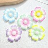Opaque Resin Cabochons RESI-K030-06-1
