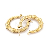 Ion Plating(IP) Bamboo Joint 304 Stainless Steel Hoop Earrings for Women EJEW-G388-01G-2