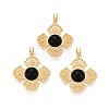 Natural Black Onyx(Dyed & Heated) Pendants KK-N287-07G-04-1