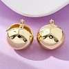 Brass Hoop Earrings EJEW-D273-01G-4