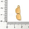 304 Stainless Steel Enamel Pendants STAS-I359-02G-05-3