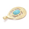 Alloy Pave Resin Big Pendants PALLOY-N179-73MG-2