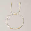 Natural Birthstone Braided Bead Bracelets for Women VA8051-11-1