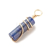 Natural Lapis Lazuli Pendants PALLOY-JF01560-04-3