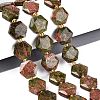 Natural Unakite Beads Strands G-N368-01A-08-1