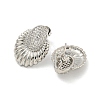 Teardrop Brass Pave Clear Cubic Zirconia Stud Earrings EJEW-N054-40P-2