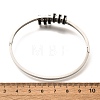 304 Stainless Steel Hinged Enamel Bangles for Women BJEW-F474-39P-5