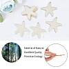 Animal Theme Unfinished Blank Wooden Pendants Set for Painting Arts WOOD-WH0124-26A-6