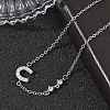 Brass Micro Pave Clear Cubic Zirconia Link Bracelets BJEW-E114-01D-P-3