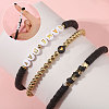 9Pcs 9 Styles Handmade Polymer Clay Heishi Beads Stretch Bracelets BJEW-WH0012-101B-4