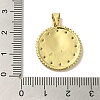 Brass Enamel Micro Pave Cubic Zirconia Pendants KK-Z042-24G-02-3