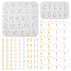 2Pcs 2 Style Letter & Number Silicone Pendant Molds DIY-TA0005-69-10