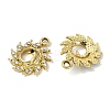 Animal Theme UV Plating Alloy Crystal Rhinestone Pendants ALRI-T012-07H-G-2