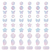 125G Gradient Color Transparent Glass Beads GLAA-TA0003-58A-1