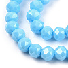 Electroplate Glass Beads Strands EGLA-A034-P8mm-A06-2