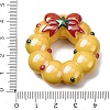Christmas UV Plating Opaque Acrylic Beads AC-CBAC5B6-01B-3