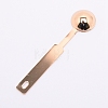Stainless Steel Handle Wax Sealing Stamp Melting Spoon TOOL-WH0018-57LG-2