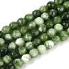 Dyed Natural White Jade Beads Strands G-T139-4mm-60-18-4