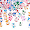 50Pcs Acrylic European Beads MACR-TADJ0001-13W-3