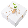 8Pcs Square Folding Kraft Paper Mailer Boxes CON-CP0001-018A-7