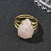 Brass Cuff Open Rings RJEW-D347-04G-13-3