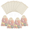 Cotton Mesh Drawstring Bags ABAG-WH0063-133A-1