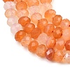Natural Red Agate Beads Strands G-C259-A37-5x8mm-4