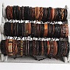 PU Leather Cord Bracelets for Men Women WGFF396-02-1