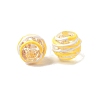 Handmade Gold Sand Enamel Lampwork Beads LAMP-B035-03G-3