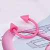 316L Stainless Steel Micro Pave Cubic Zirconia Hoop Nose Rings WG5D603-03-1