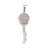 Non-Tarnish 304 Stainless Steel Big Pendants STAS-L210-02P-1