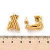 304 Stainless Steel Stud Earrings EJEW-M073-02G-3