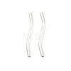 Brass Wavy Tube Beads KK-H532-36A-S-1