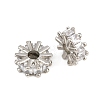 Brass Pave Clear Cubic Zirconia Beads CU-CBA6A75-20P-2
