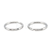 304 Stainless Steel Split Key Ring Clasps STAS-A054-01D-2