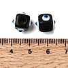 Resin Evil Eye European Beads RESI-A021-13-2