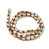 Electroplate Opaque Color Glass Beads Strands X-EGLA-Q127-A01-02J-2